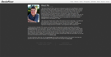 Portfolio Version 1 Home