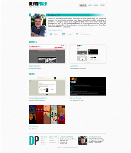 Portfolio Version 2 Home
