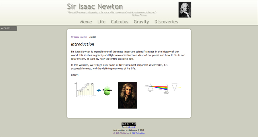 Newton Websites Version 3